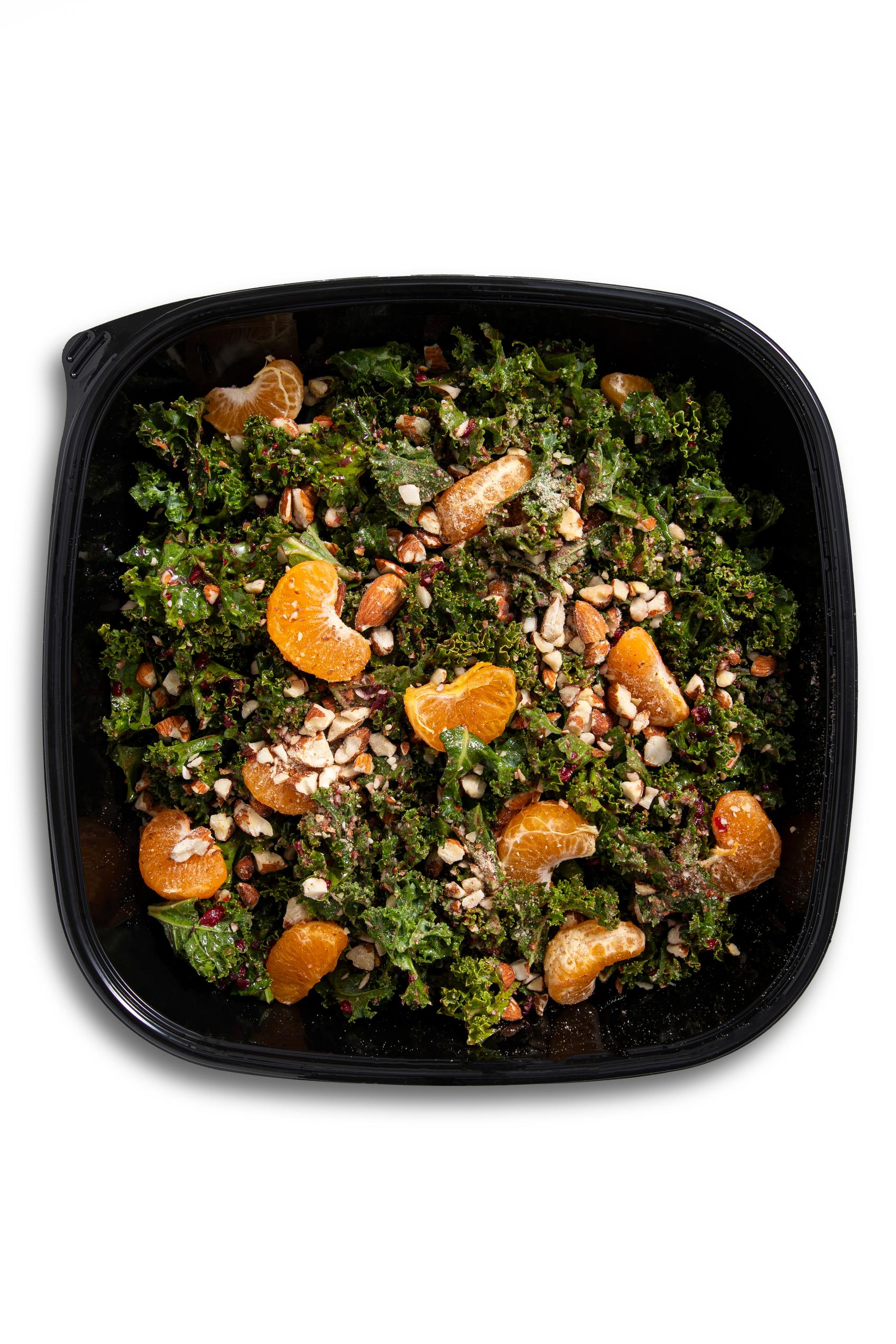 Kale Salad with Cranberry Vinaigrette - Delish Dish